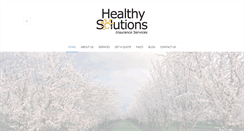 Desktop Screenshot of healthysolutionsinsuranceservices.com
