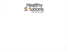 Tablet Screenshot of healthysolutionsinsuranceservices.com
